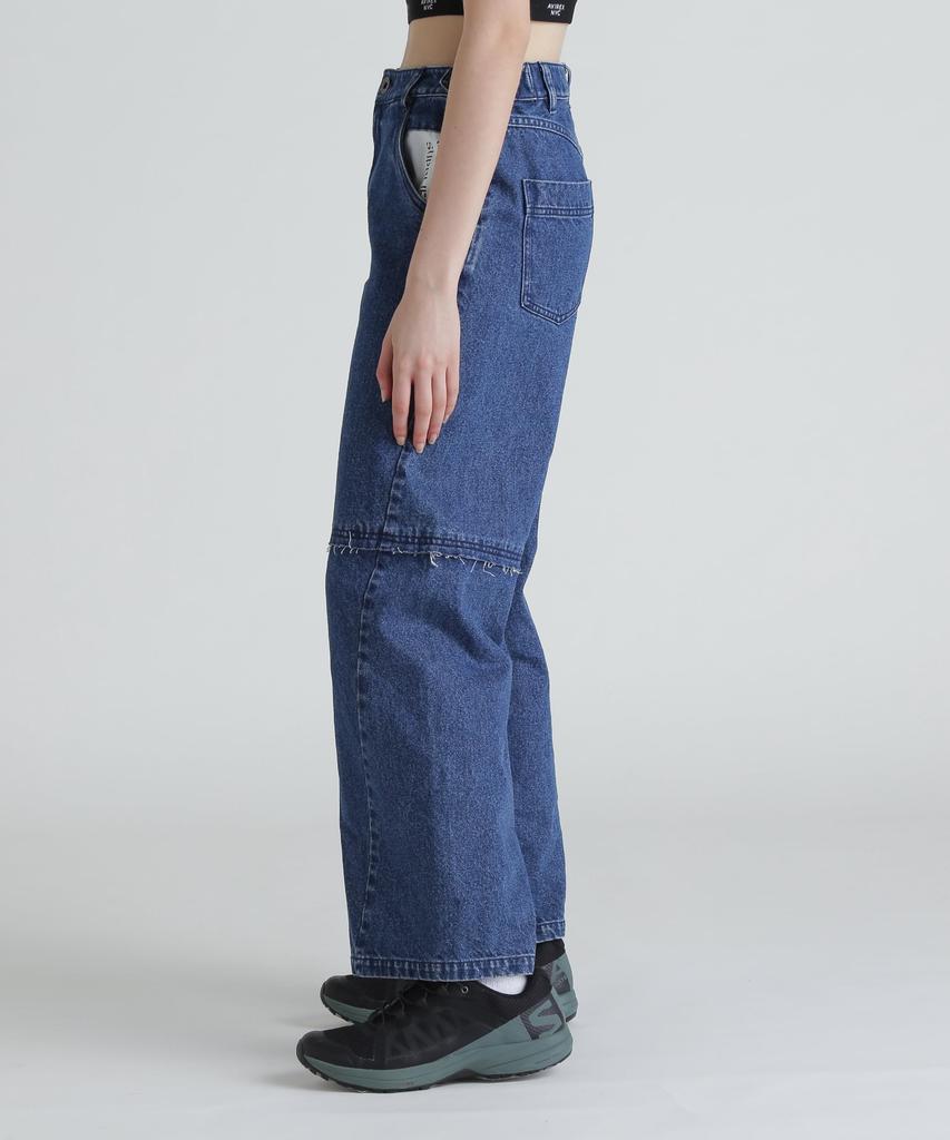 AVIREX CUTTING DENIM PANTS Women's S 432 Used 783-5111601