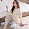 Pajamas Women'S Pure Cotton Long-Sleeved Women'S Autumn And Winter Thin Styles Can Be Worn Outside Loungewear