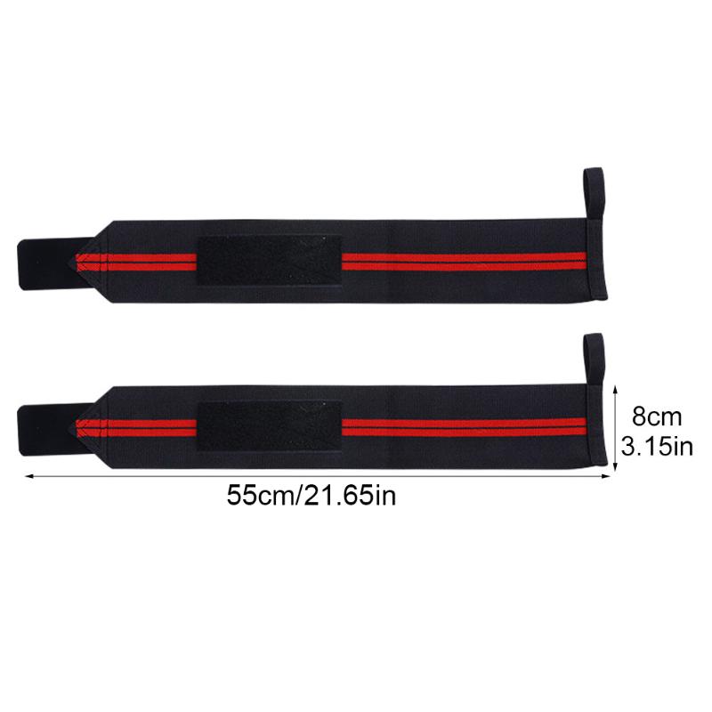 1 Pair Fitness Wrist Support Wristband Gym Weight Lifting Wraps Bandage Sports Wristband