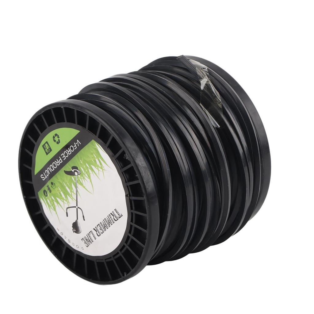 3.3mm String Trimmer Line High Cutting Efficiency Low Noise Quadrate Black Trimmer Line for Most
