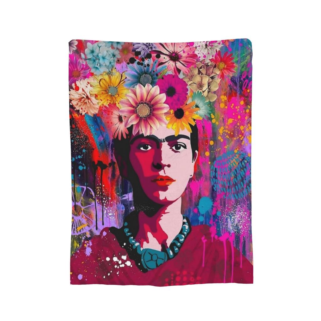 Ф-Фрида К-Кало Флисовый плед Пледы для дивана автомобиля Легкое тонкое одеяло для спальни,