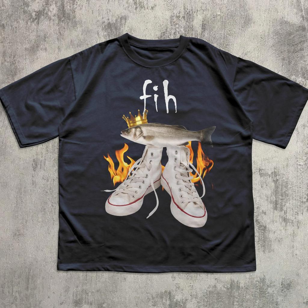 2026 Fih Funny Meme Tshirt Fish Ironic Stupid Gifts Weird Meme TShirt Comfortable and loose Unisexs and WOMENs Tshirts
