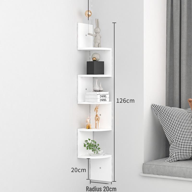 Угловая настенная полка без перфорации - треугольная кухонная книжная полка и шкаф