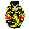 New Arrivals Cobra Kai 3D Printed Casual Hoodies Men's Spring Fall Fashion Hooded Pullover Sweatshirts Streetwear Clothing Tops