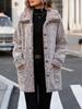 Fluffy Fleece Autumn/Winter New Arrivals Women's Overcoat Loose Stand-Collar Long Cardigan Coat