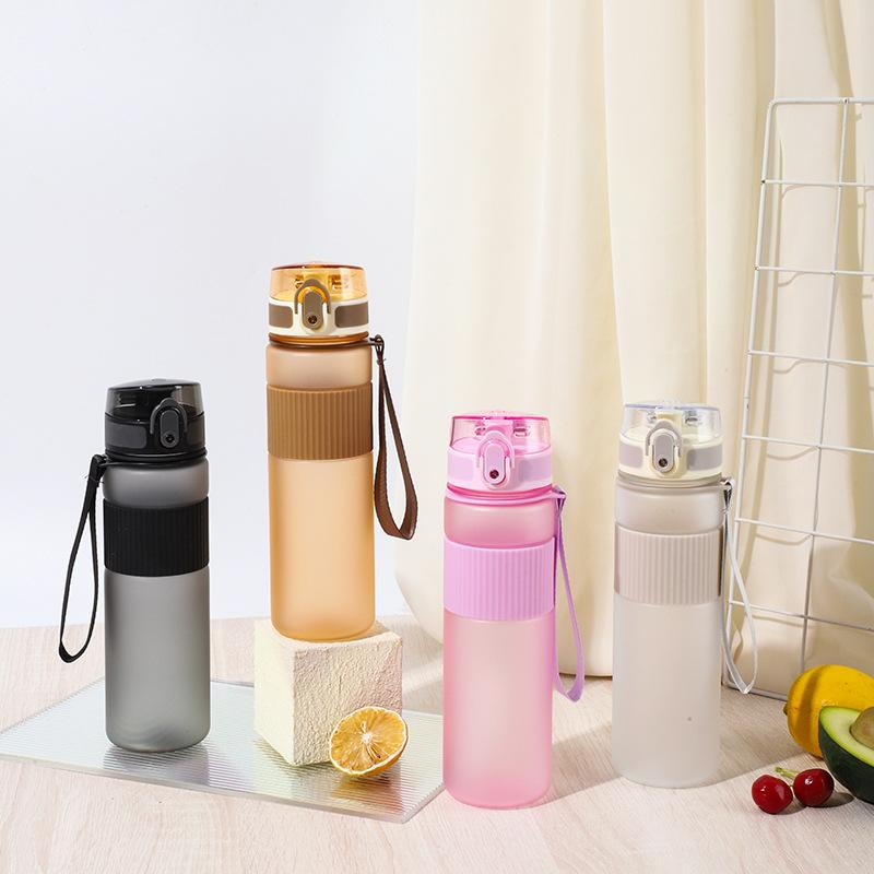 Унисекс Нескользящая Спортивная Бутылка - Матовый Пластиковый Тамблер с Блокируемой Крышкой, Предметы первой необходимости для спортзала и улицы для мужчин/женщин