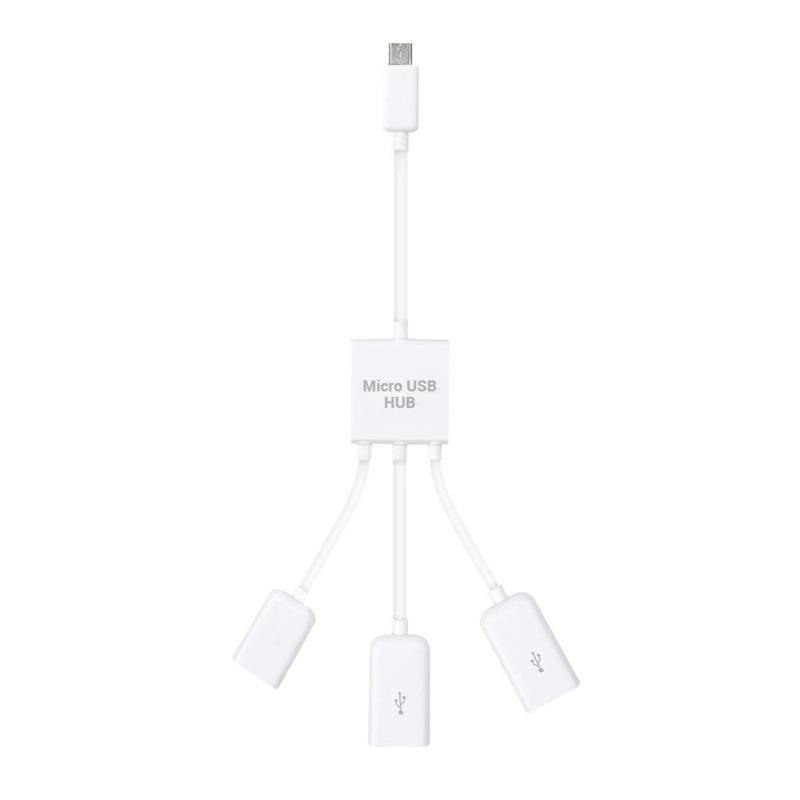 Адаптер-концентратор Micro USB OTG для смартфона/планшета Разветвитель Micro USB для Apple, Samsung, Lenovo