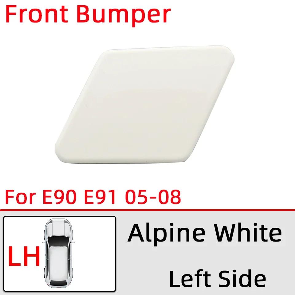 Headlamp Washer Nozzle Cover For BMW 320 325 328 330 335 E90 E91 LCI 2005-2008 2009-2012 Car Headlight Water Spray Lid Painted