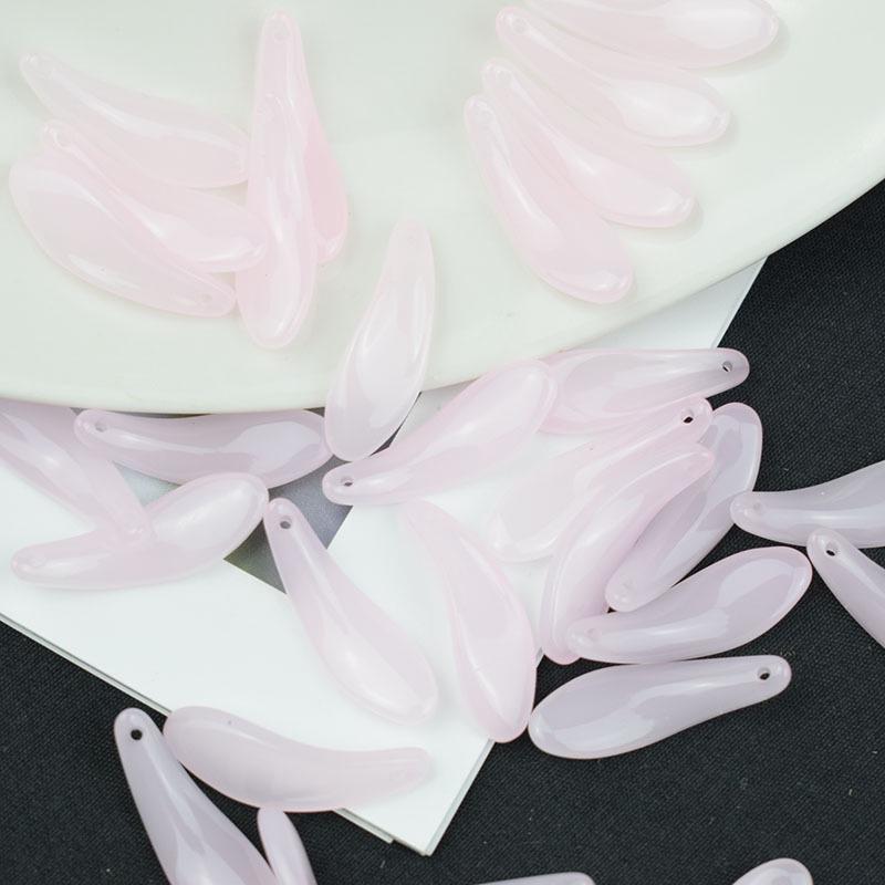 9*26 мм изогнутые лепестки хризантемы чешские стеклянные бусины для украшения головы ханьфу шпилька для самостоятельного изготовления