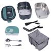 2 In 1 Home Car Electric Lunch Box Food Warmer Heating Thermal Lunch Containers 304 Stainless Steel