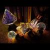 Дизайн сценария Стеклянная Праздничная Атмосфера 3D Светодиодный Свет Фейерверк Лампа Украшение Лампочка Ночник