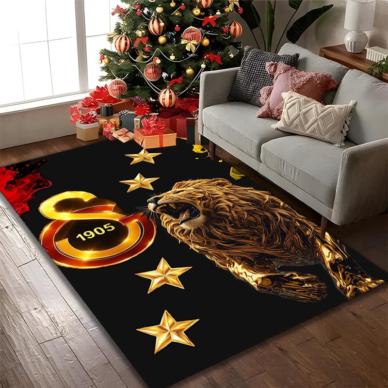 1 шт. Коврик Galatasaray SK, Коврик для стула, дивана, с цифровой печатью, Прочный ковер для офисной зоны, Красивые праздничные украшения
