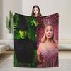 Теплое плюшевое покрывало Музыкальный фильм Wicked 2 Постер Глинды Фланелевая накидка на диван-кровать Гостиная