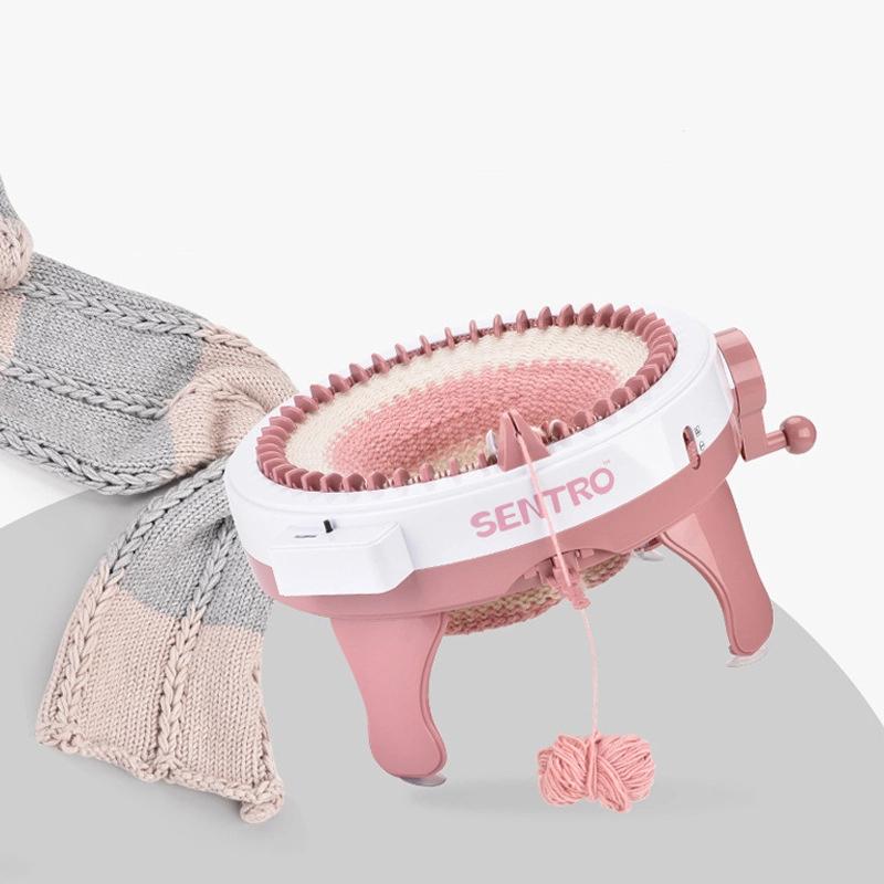 Children DIY Handheld Knitting Toy Wool Machine 48 Needles Round Barrel Craft Kit For Kids Knitting Fun And Creativity Great Gift For Beginners