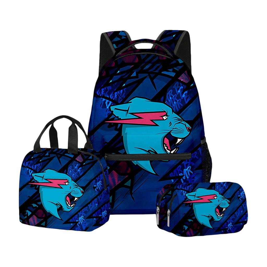 Аниме Периферийный Повседневный Рюкзак Студенческий Рюкзак, Подарок к школе, Школьная Сумка, Сумка для Ланча, Сумка для Карандашей Набор из Трех Предметов