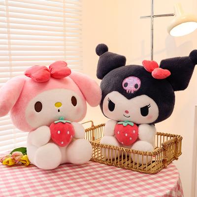 25/35 см Милая клубничная Куроми Подушка Плюшевая игрушка для девочек Мягкие набивные животные Игрушки Клубничная Мелодия Кукла Подарок