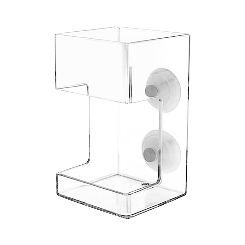 Кормушка для аквариумных рыбок, новый поддон для аквариума с присоской, акриловая трубка для кормления, подставка для корма для рыб, кормушка для аквариумных черепах и креветок