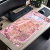 Магазин Цветения Сакуры Коврик для Стола Настольный Коврик Аксессуары для ПК Квадратный Коврик для Мыши Декор Офисного Стола XXL Коврик для Мыши Клавиатурный Коврик Игровой