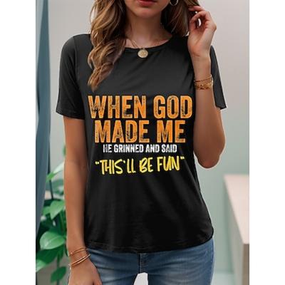 Женская футболка с графическим принтом и буквами, стильная повседневная, с коротким рукавом, круглым вырезом, обычные топы, повседневные, выходные, с принтом, черная, белая, розовая, синяя, фиолетовая, лето, весна