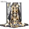 High-quality Luxurious Silk Scarves Headband Scarfs Neck Scarf For Women Chain Silk Scarf Women's Decorative Shawl