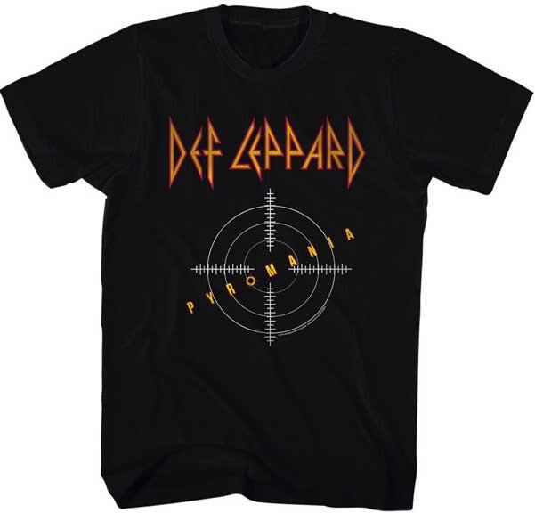 Def Leppard Pyromania Мишени Мужская Футболка Рок-группа Музыка Мерч