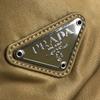 Prada B9223 треугольный логотип Вертикальная сумка-тоут Сумка через плечо Нейлон Бежевый