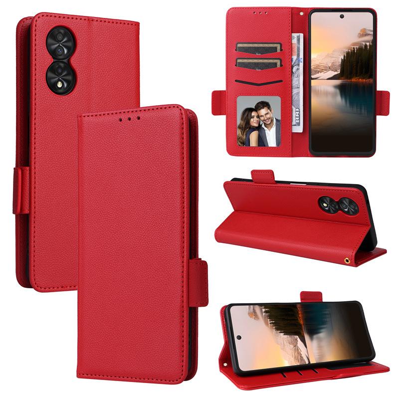 Кожаные флип-чехлы для TCL 40 NxtPaper 4G PU чехол для телефона полная защита корпуса противоударный чехол