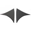 2x Carbon Fiber Car Rear Window Side Wing Cover Trim For Mazda3 Axela 2014-2018