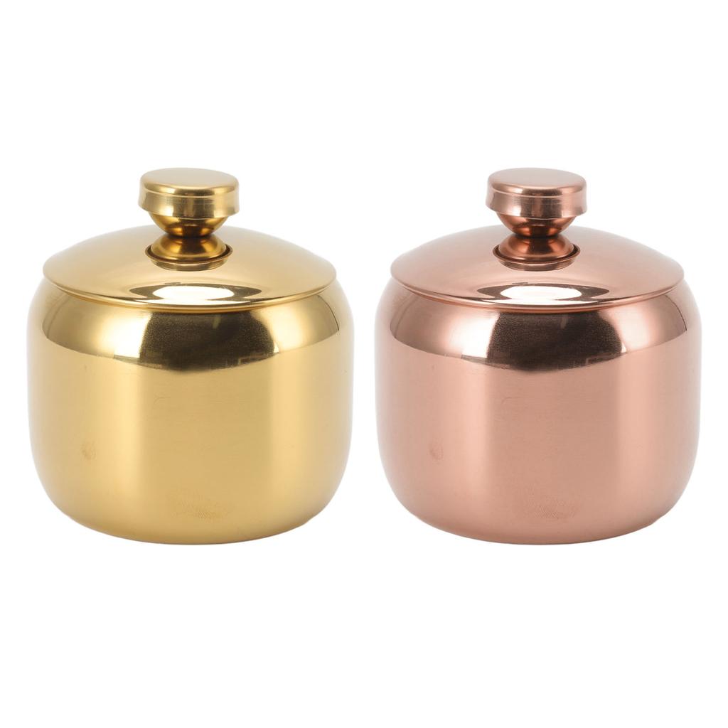 Горшок для приправ из нержавеющей стали с золотыми приправами, контейнер для специй, соли, сахара, перца, органайзер для хранения банок