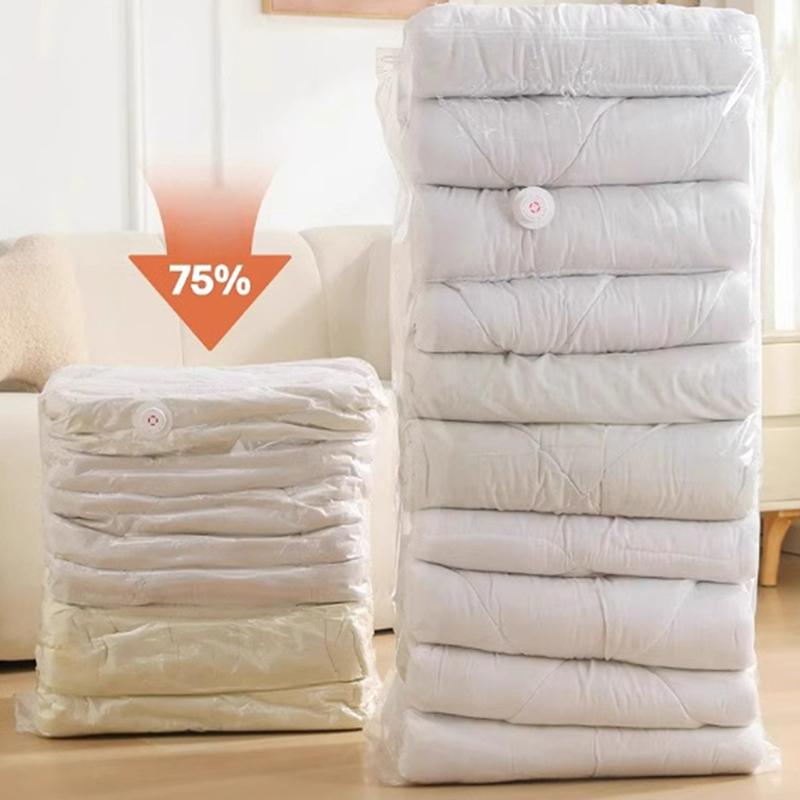 Большие вакуумные пакеты, не требующие насоса, пластиковые пакеты для хранения одежды, одеял, компрессионные пустые пакеты, дорожные аксессуары