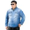 Men's Retro Two Pockets Long Sleeve Denim Shirt for Men