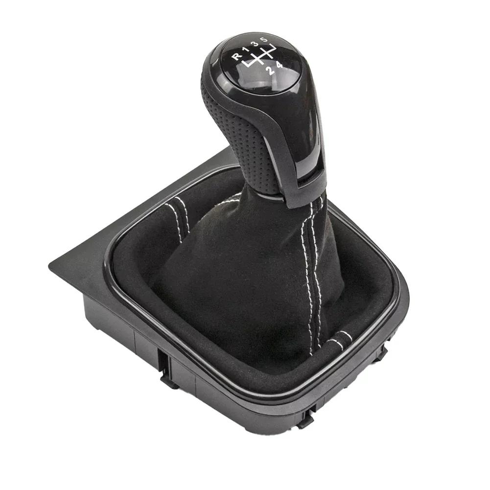 5/6Speed Car Speed Gear Shift Knob with Gaiter Boot for Golf 5/6 MK5/6 Manual for Jetta SCIROCCO III 137 138 EOS 1F7 1F8
