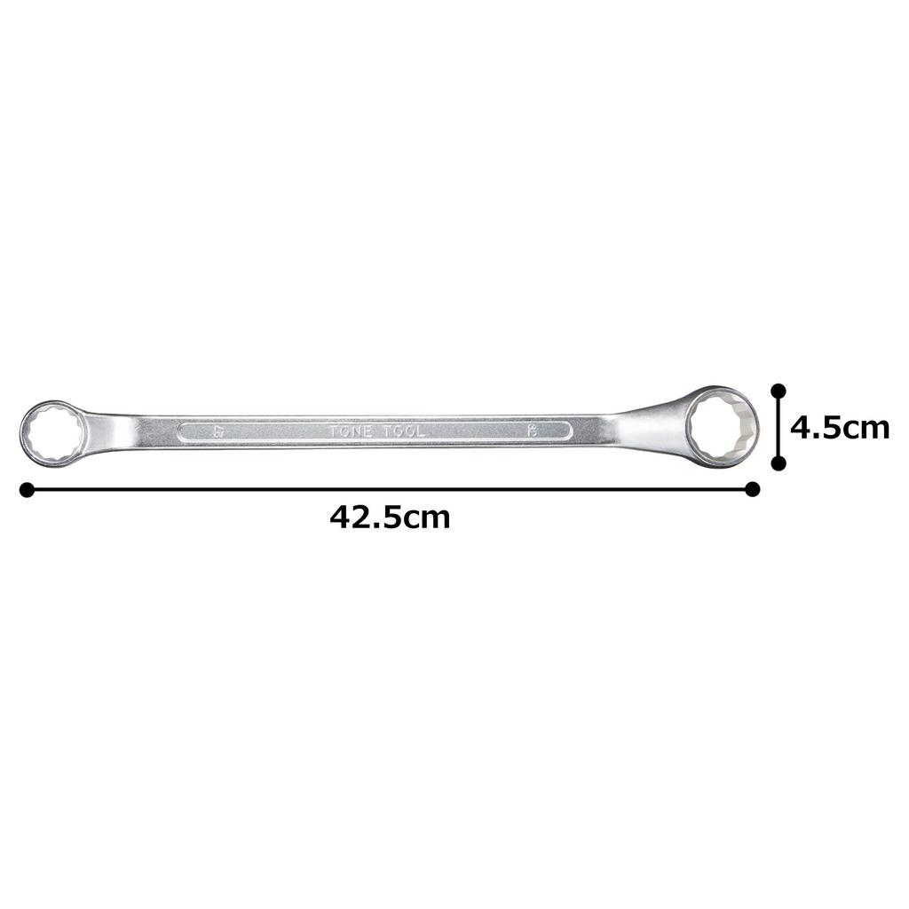 TONE Long Box Wrench Width Across Flats 27 X 32 Mm (45°) HPM45-2732