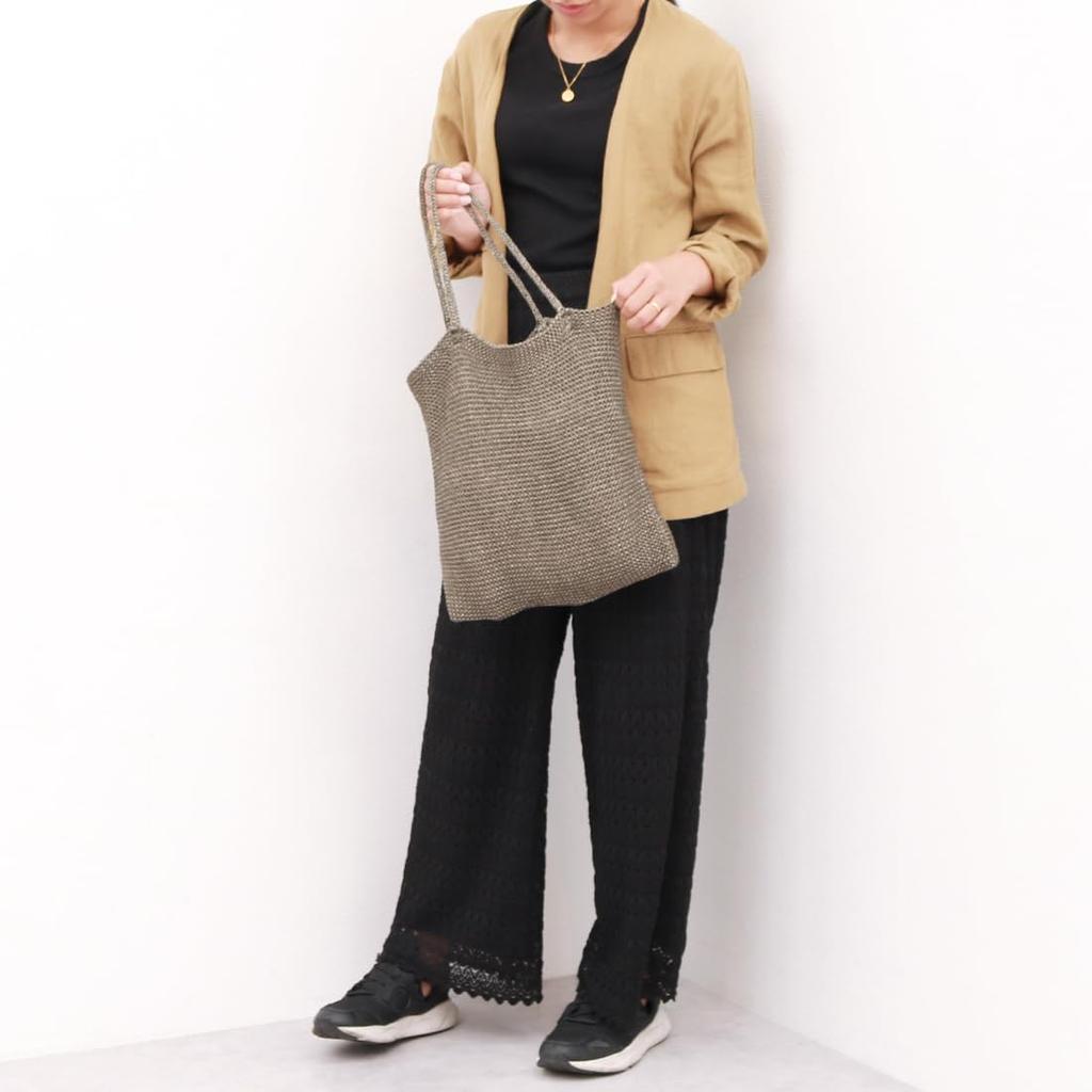 Kashkash Knit Tote Bag Women's Lamé (10-00-01280)