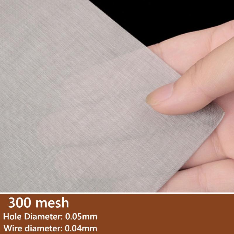 1-5pcs 304 Stainless Steel Filter Screen 4/5/8/20/30/40-400 Mesh Woven Wire High Quality Stainless Steel Screening Filter Sheet