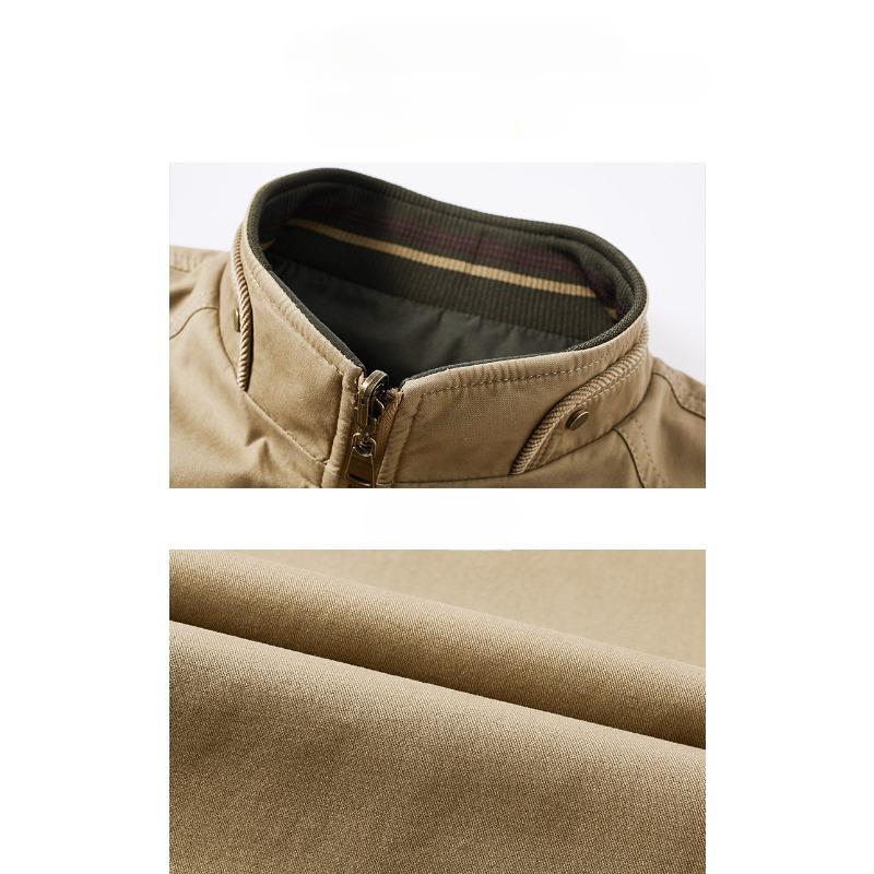 Casual Men's Waistcoat Photography Fishing Double-sided Standing Collar Cotton Coat Vest 2024 Winter New Loose Solid Coat