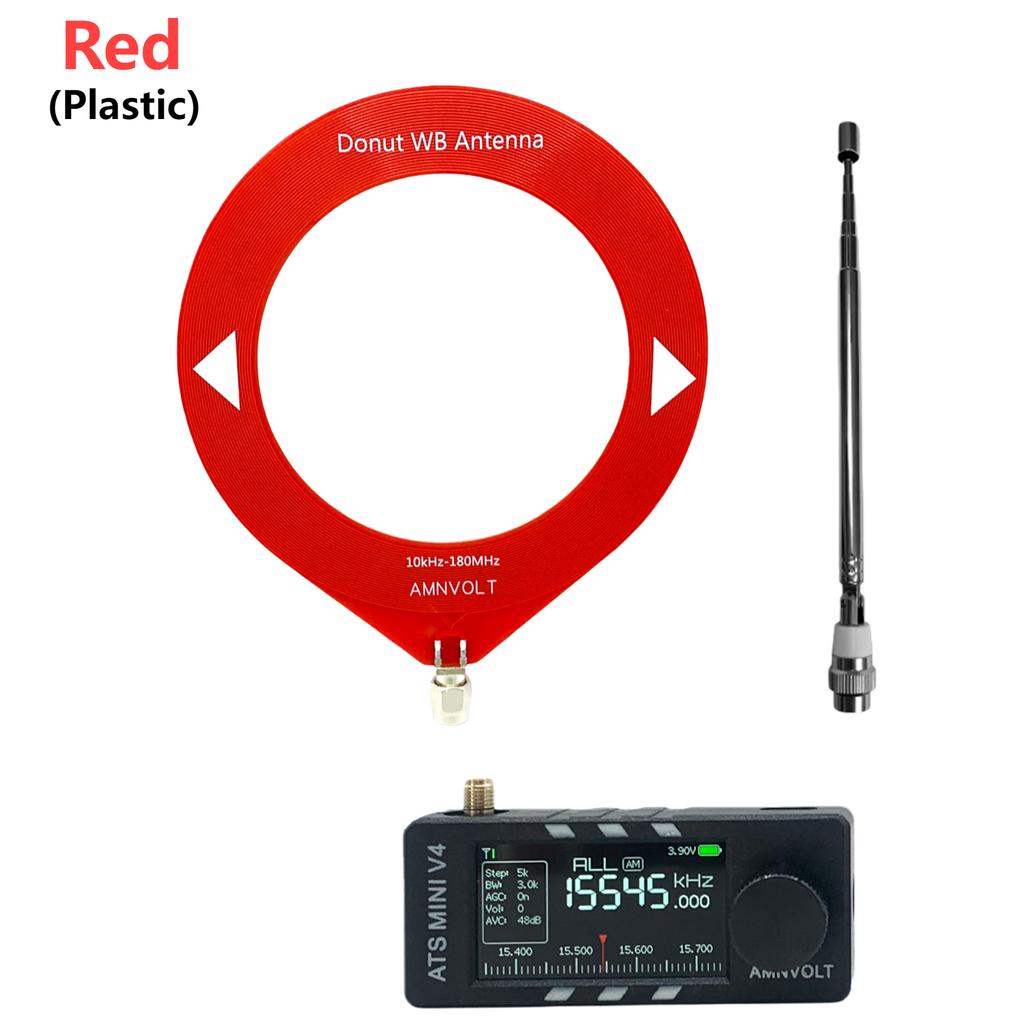 V4 AMNVOLT ATS Mini SI4732 All Band Receiver Supports AM/FM/SSB/LSB/USB Mode LSB USB Transistor Pocket Radios 1.9inch IPS Scree