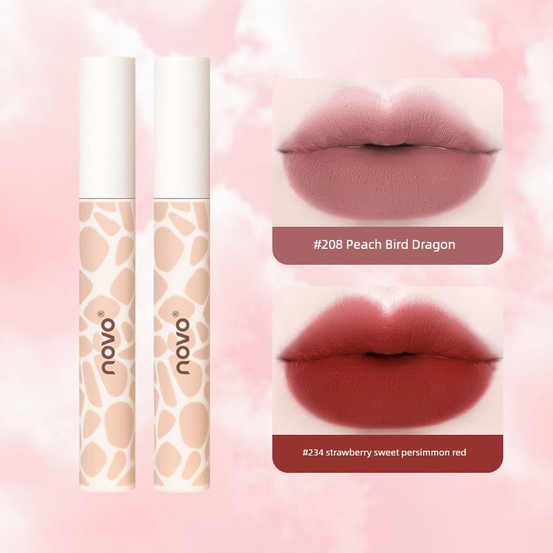Novo Fall and Winter Matte Moisturizing Non-Fading Plain Lipstick