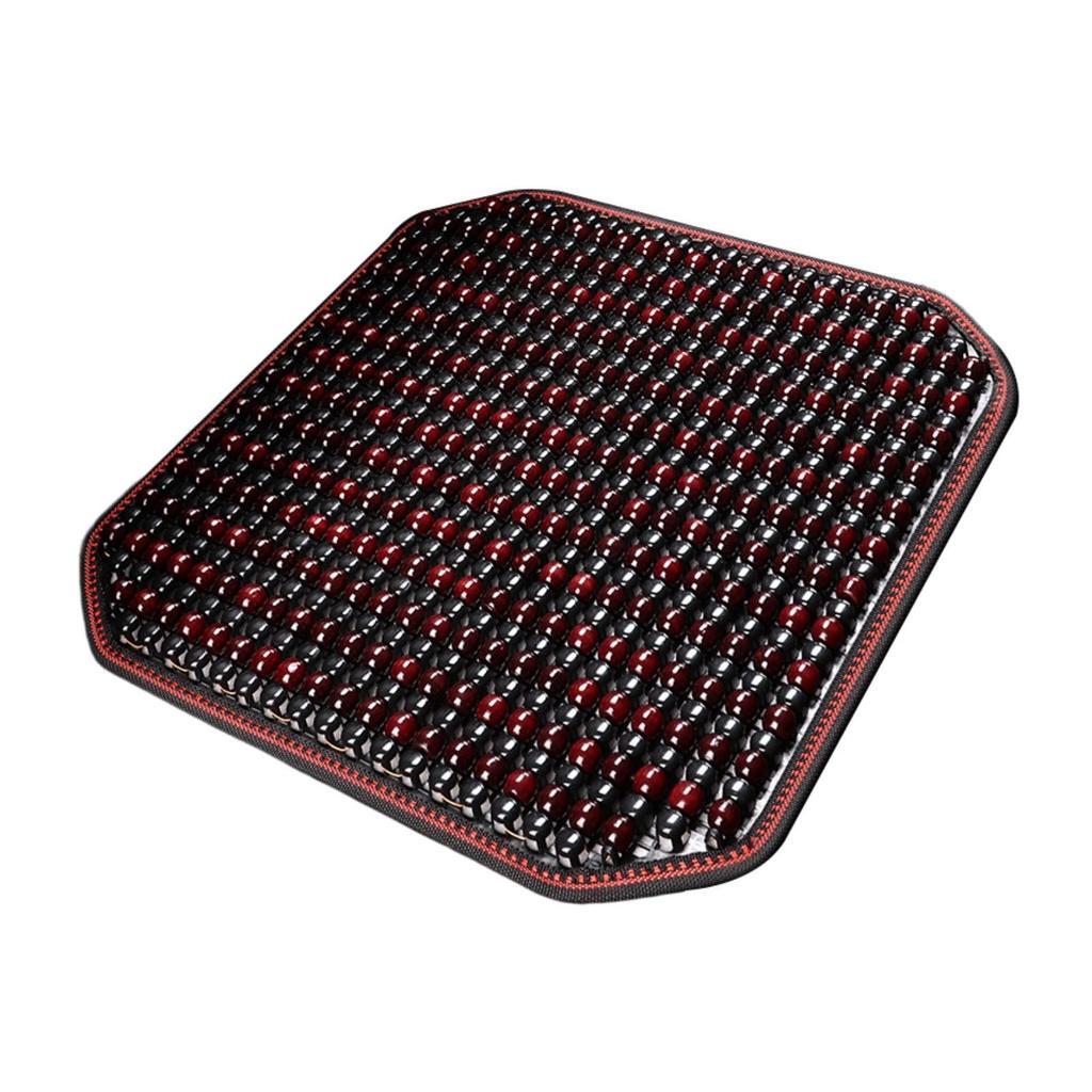 Деревянная накидка на сиденье с бусинами Многоцелевая 41смx41см Подушка сиденья Аксессуар для салона автомобиля для внедорожников Легковых автомобилей Грузовиков Седанов Офисного кресла