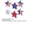 6 Pcs Patriotic Star Block Signs 4th of July Table Centerpieces Independence Day Decorations for Tabletop Shelf Mantel Tiered Tray Home Party