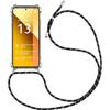 Case - E.F.CONNECTION - for Xiaomi Redmi Note 13 5G - Shockproof - Lightweight Lanyard - Transparent Black
