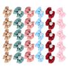 30Pcs Cute Pet Dog Hair Bows Grooming Bows Lovely Bowknot with Rubber Bands for Pet