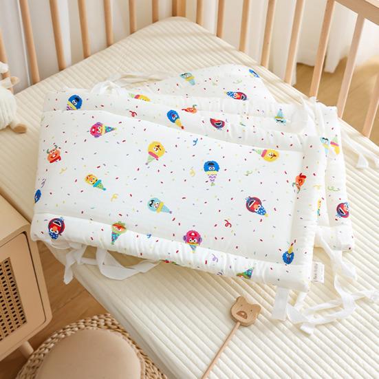 Универсальный бортик для детской кроватки, мягкая защита, дышащий, для детской кроватки, хлопковая набивка, бортик кроватки, боковая стенка манежа, боковая кровать