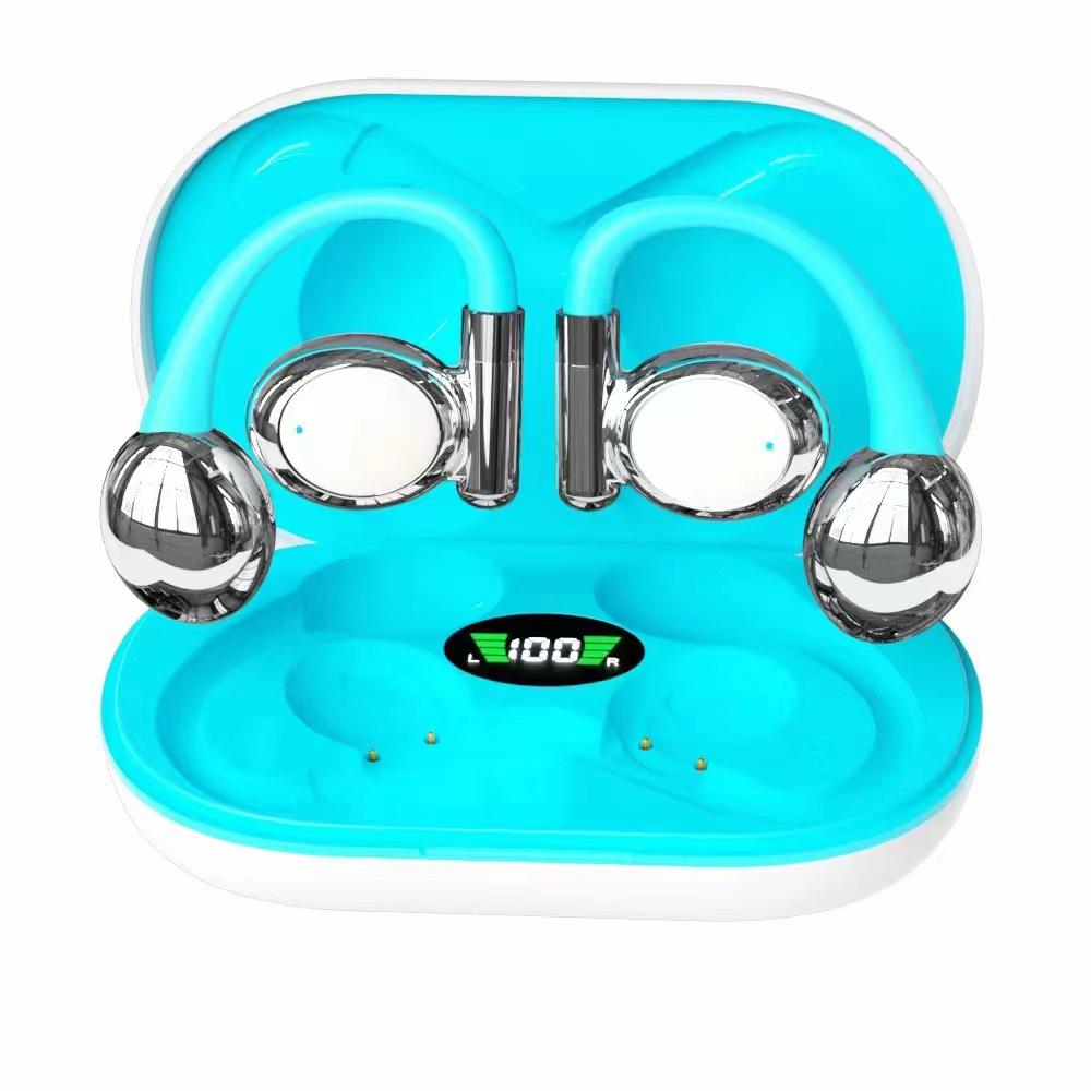 Wireless In-Ear Clip-on Sport Earbuds with Ultra-Long Battery Life, Compatible with Apple and Huawei