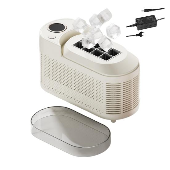 Desktop Ice Maker Machine Food-Grade Large Capacity Low Noise Compact Portable Design Automatic Ice Box Ice Cube Maker