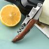 Stainless Steel Wine Corkscrew Wood Handle Wine Opener Beer Bottle Opener Professional Corkscrew Portable Multifunction Opener