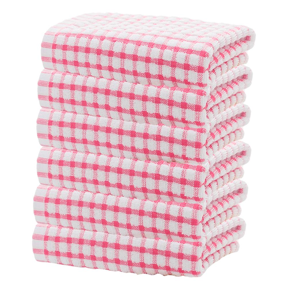 Впитывающие полотенца для рук Хлопковое полотенце для уборки Мягкое клетчатое кухонное полотенце для мытья посуды Быстросохнущие клетчатые полотенца Кухонные принадлежности