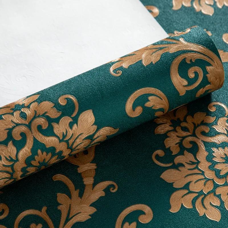 3D Обои в европейском стиле Гостиная Ресторан Отель Место проведения Легкая роскошь Тисненые Тисненые Водонепроницаемые обои