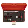 Ratchet Driver Set RDTS32 Bit Insertion Red 35 Items T-type &6.35mm (1/4") Contents