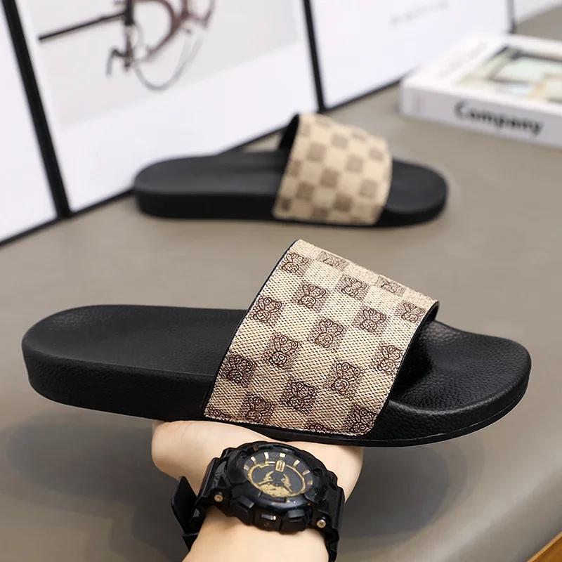 Летние тапочки для мужчин и женщин, тапочки с мягкой подошвой из ЭВА, домашние шлепанцы, сандалии на плоской подошве, уличная пляжная обувь, мужские шлепанцы